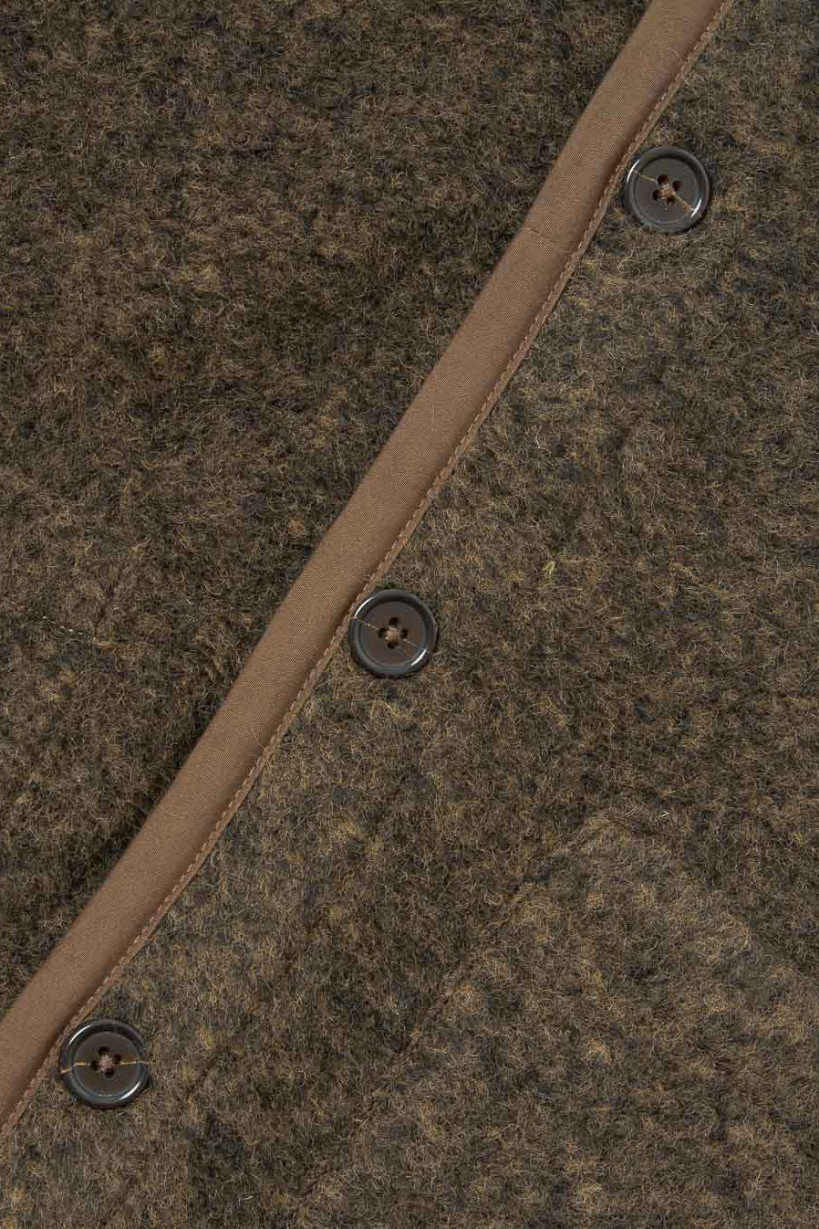 Lancaster Gilet - Brown Bouclet Fleece