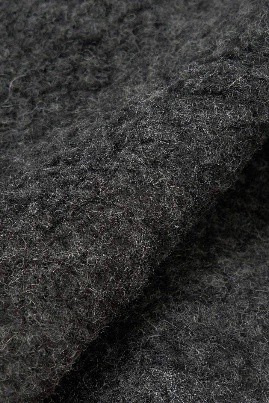 Lancaster Gilet - Charcoal Bouclet Fleece