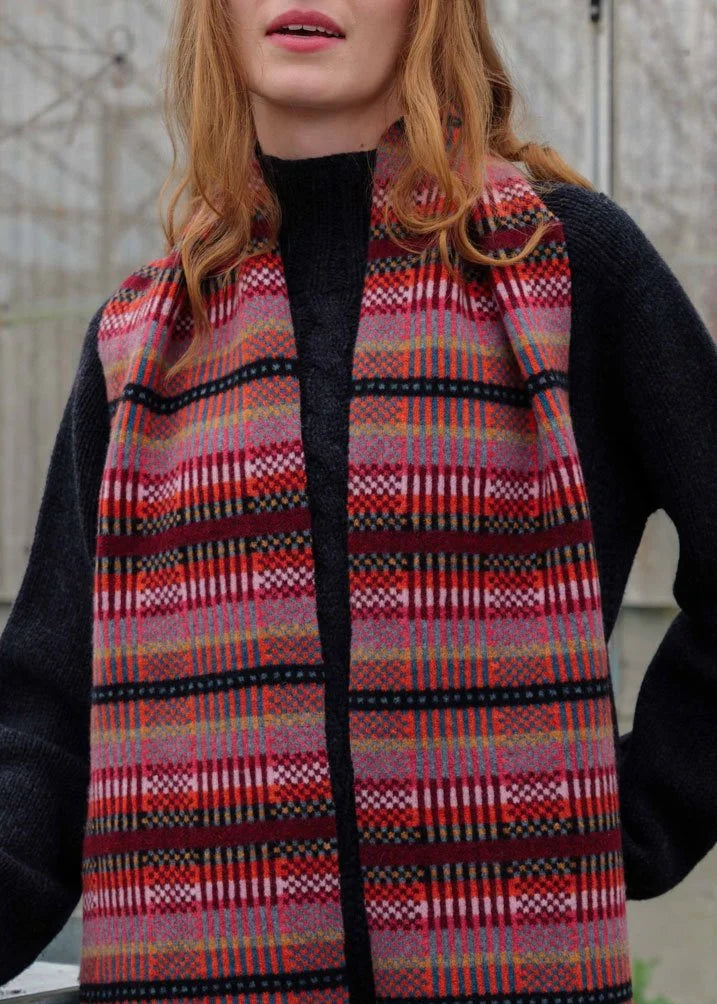 Modern Tartan Scarf - Forest