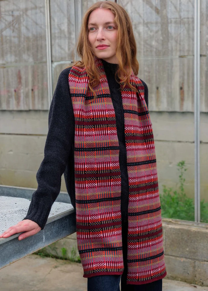 Modern Tartan Scarf - Forest