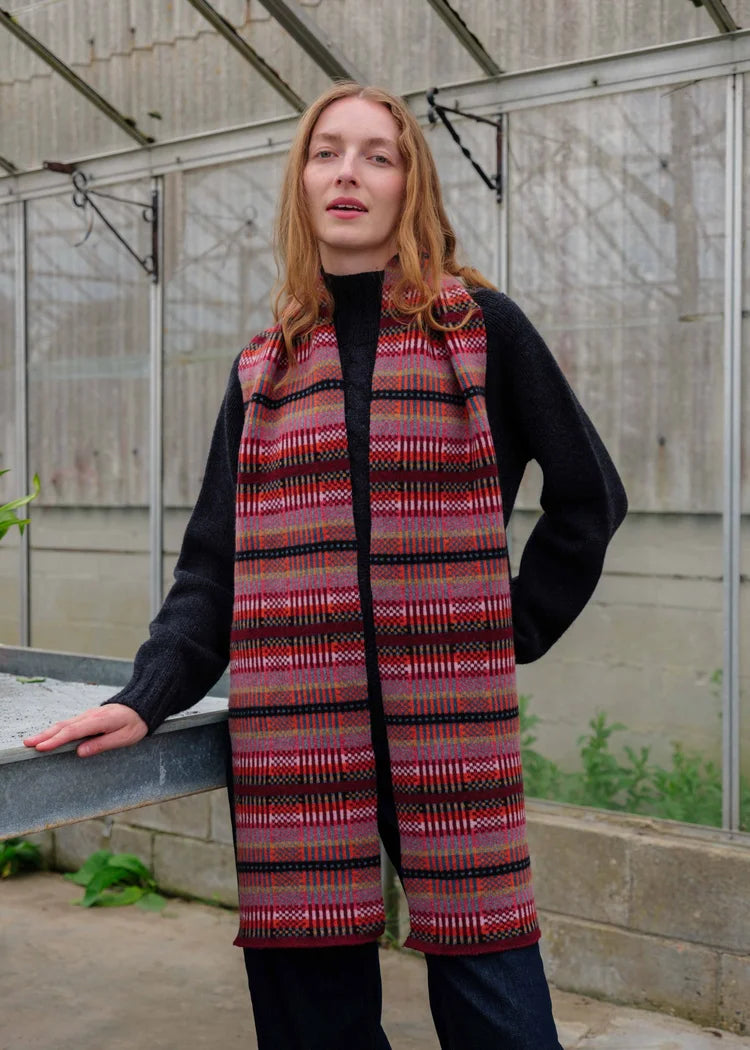 Modern Tartan Scarf - Forest