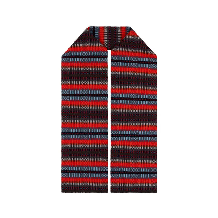Modern Tartan Scarf - Winter Beach