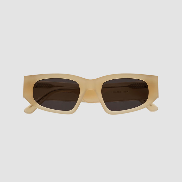 Eclipse Sunglasses - Sand With Grey Solid Lens