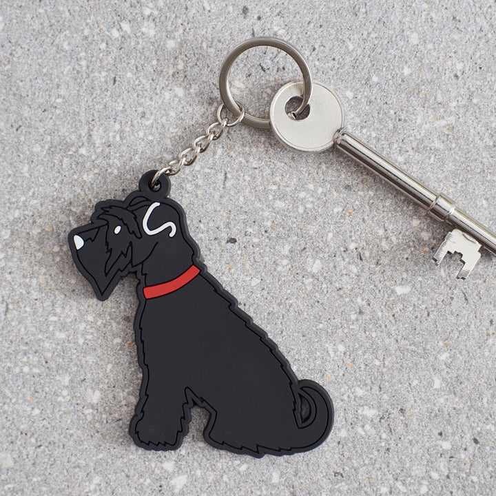 Keyring - Schnauzer (Black)