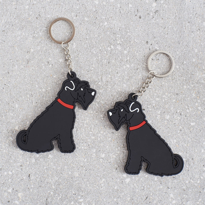 Keyring - Schnauzer (Black)