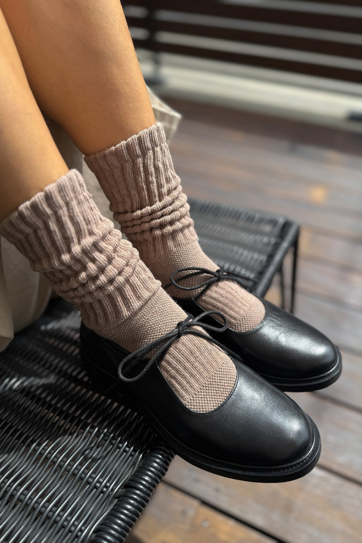 Ballet Socks - Mocha Mousse