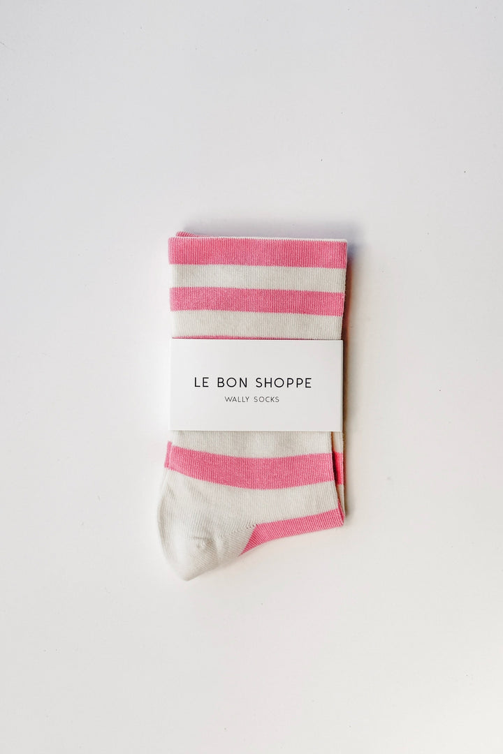 Wide Wally Socks - Rose Stripe - Frontiers Woman
