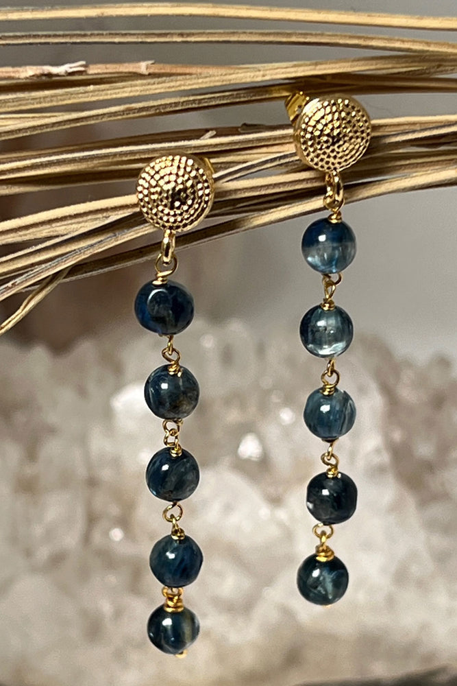 Talia Five Stone Kyanite Earrings
