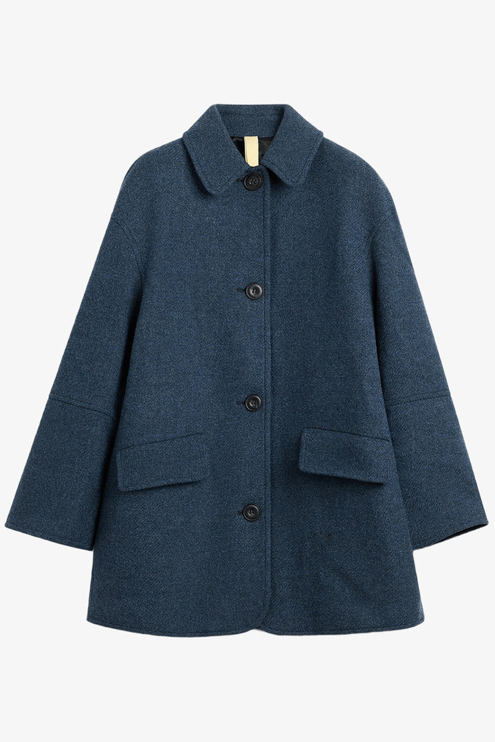 Edie Coat - Blue Melange