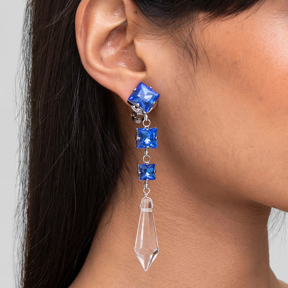 Whittaker Earrings - Blue/Silver - Frontiers Woman