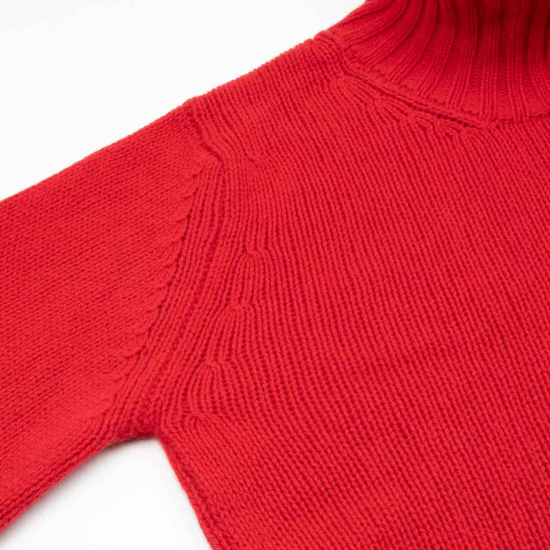 Funnel Neck Jumper - Cherry - Frontiers Woman
