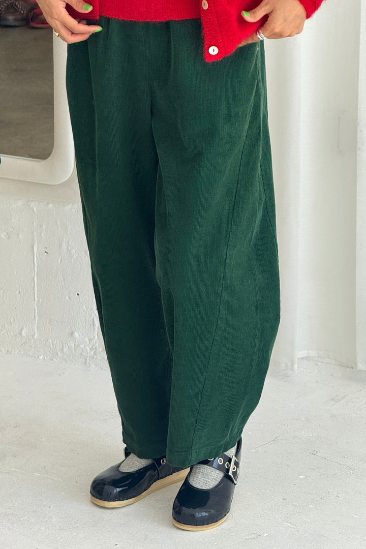 Corduroy Arc Pants - Forest