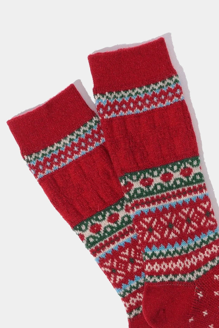 Snow Links JQ Crew Socks - Red