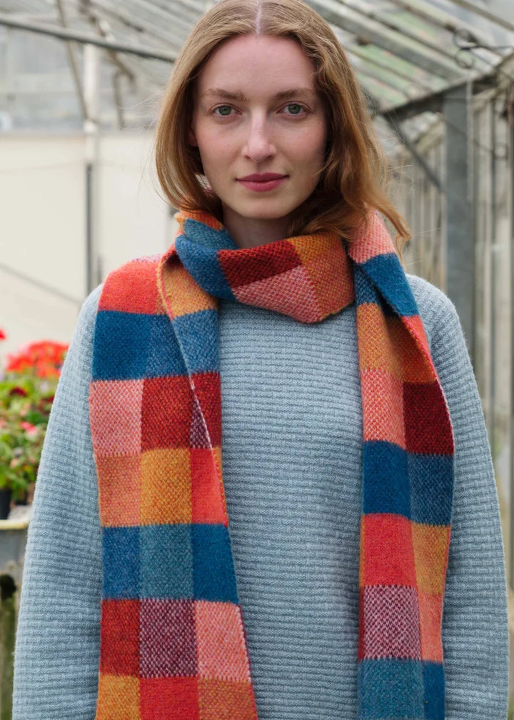 Brushed Tweed Scarf - Forest