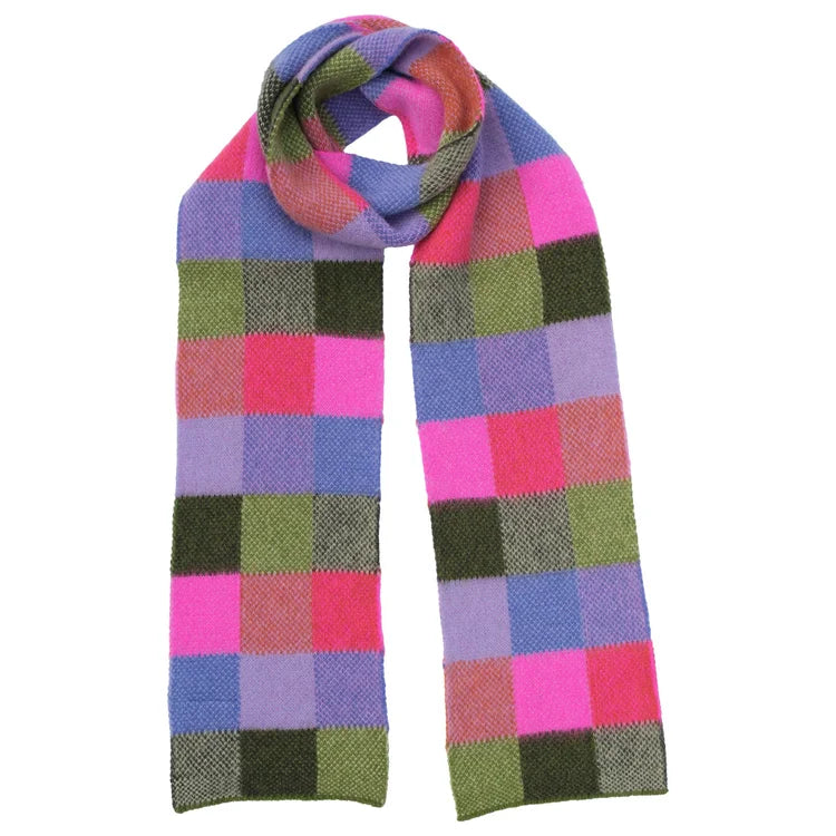 Brushed Tweed Scarf - Hot Tropics