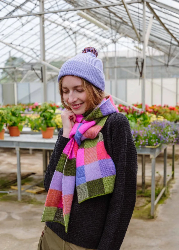 Brushed Tweed Scarf - Hot Tropics