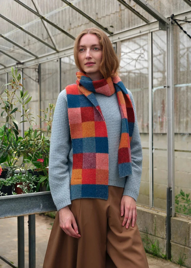 Brushed Tweed Scarf - Forest