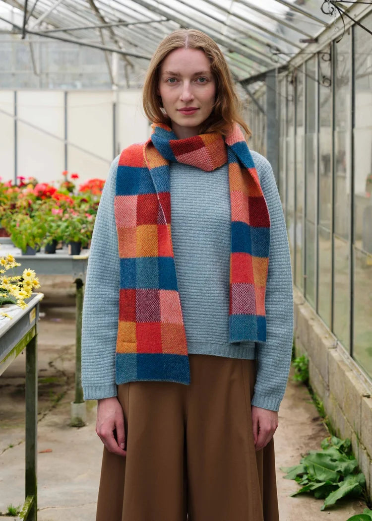 Brushed Tweed Scarf - Forest