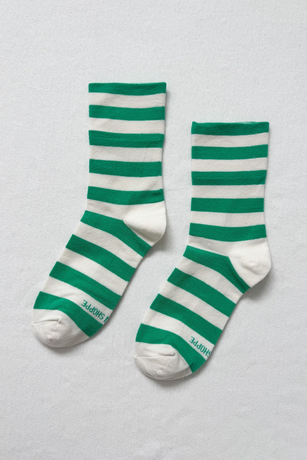 Wide Wally Socks - Green Stripe - Frontiers Woman