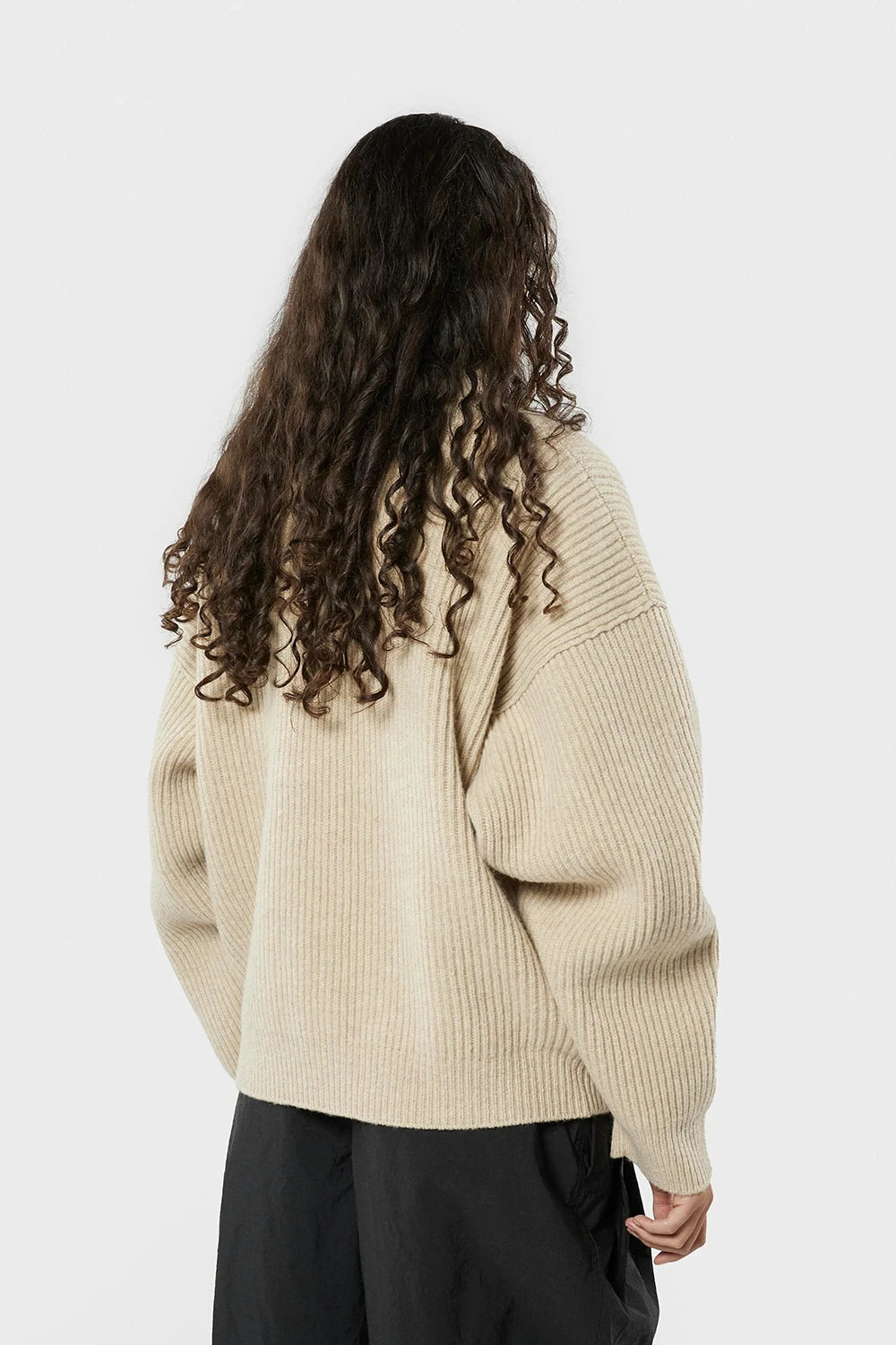 Vonarstraeti Zipped Sweater - Feather Grey