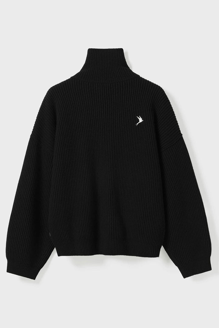 Vonarstraeti Zipped Sweater - Black