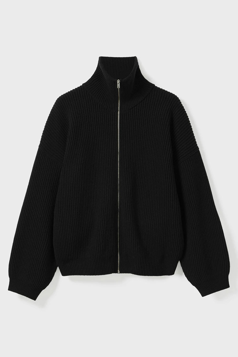 Vonarstraeti Zipped Sweater - Black