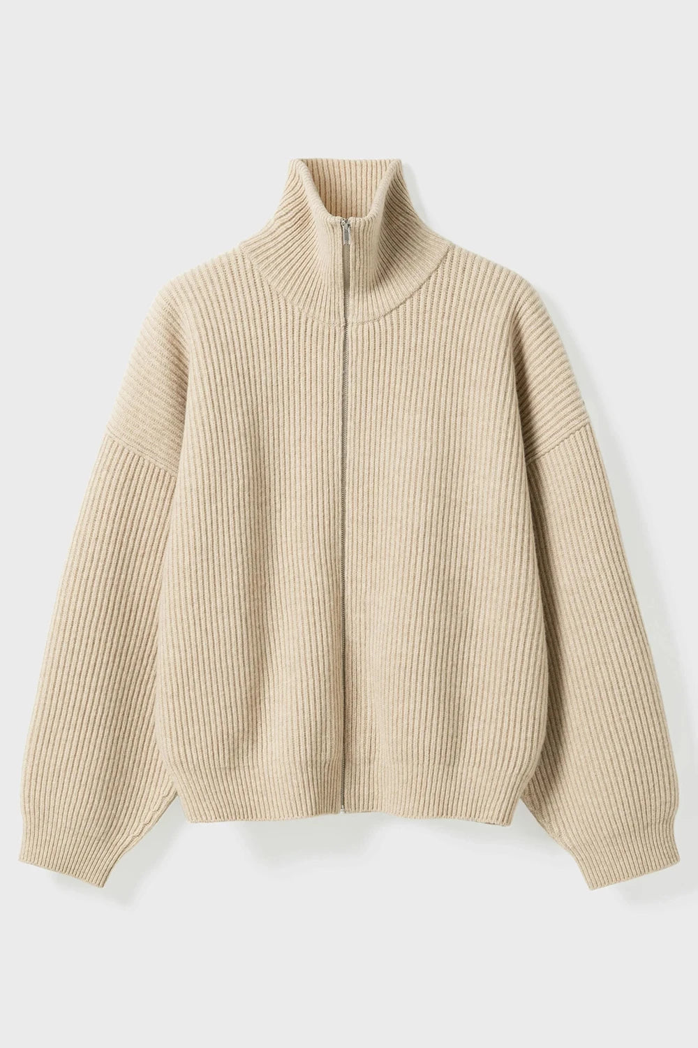Vonarstraeti Zipped Sweater - Feather Grey