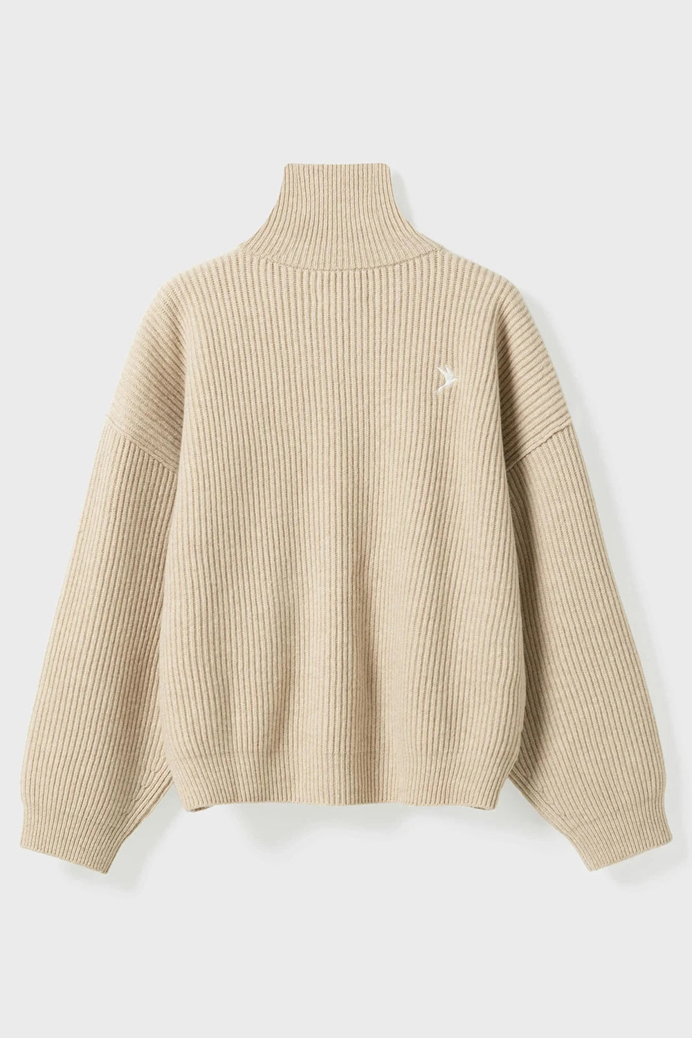 Vonarstraeti Zipped Sweater - Feather Grey