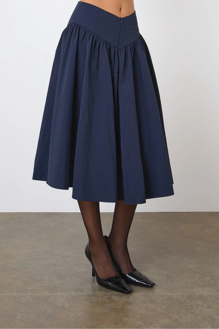 Deba Midi Skirt - Midnight