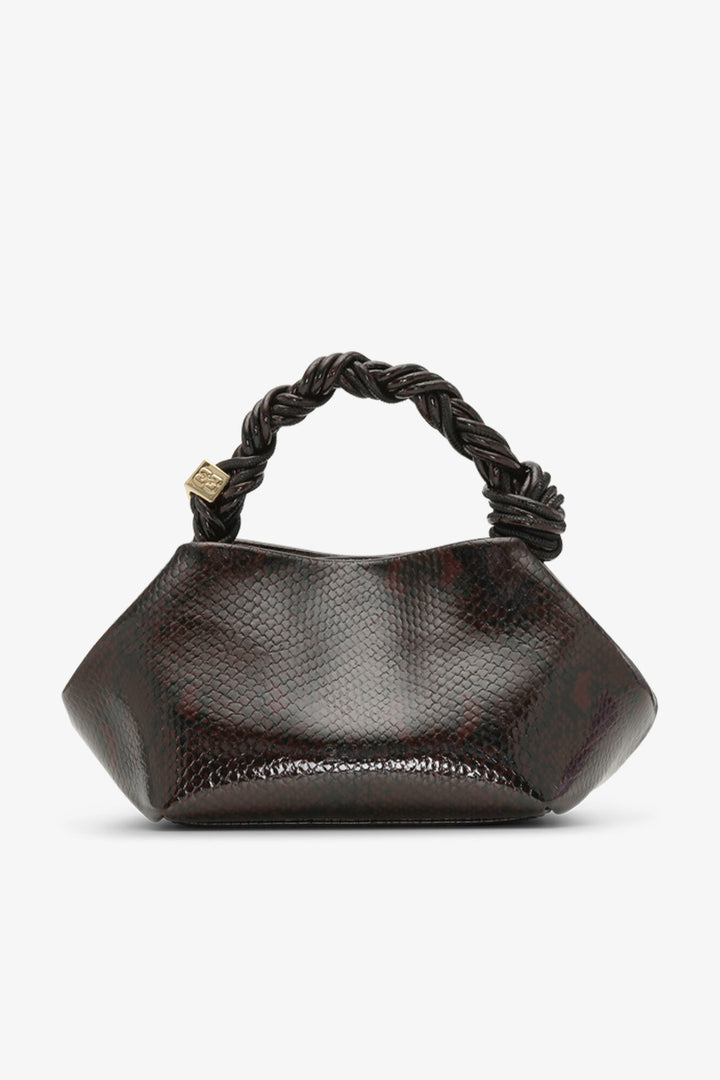 Small Bou Bag - Dark Burgundy Snake