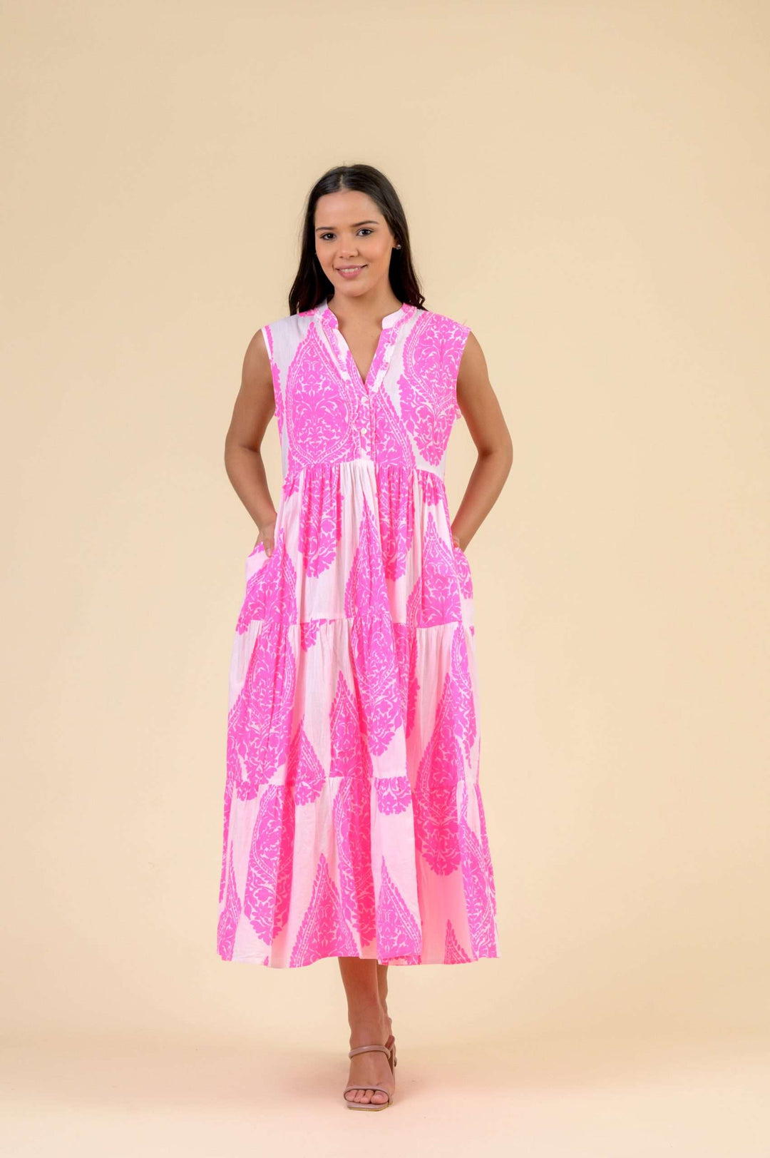 Geisha Dress - Neon Pink Emperor - Frontiers Woman
