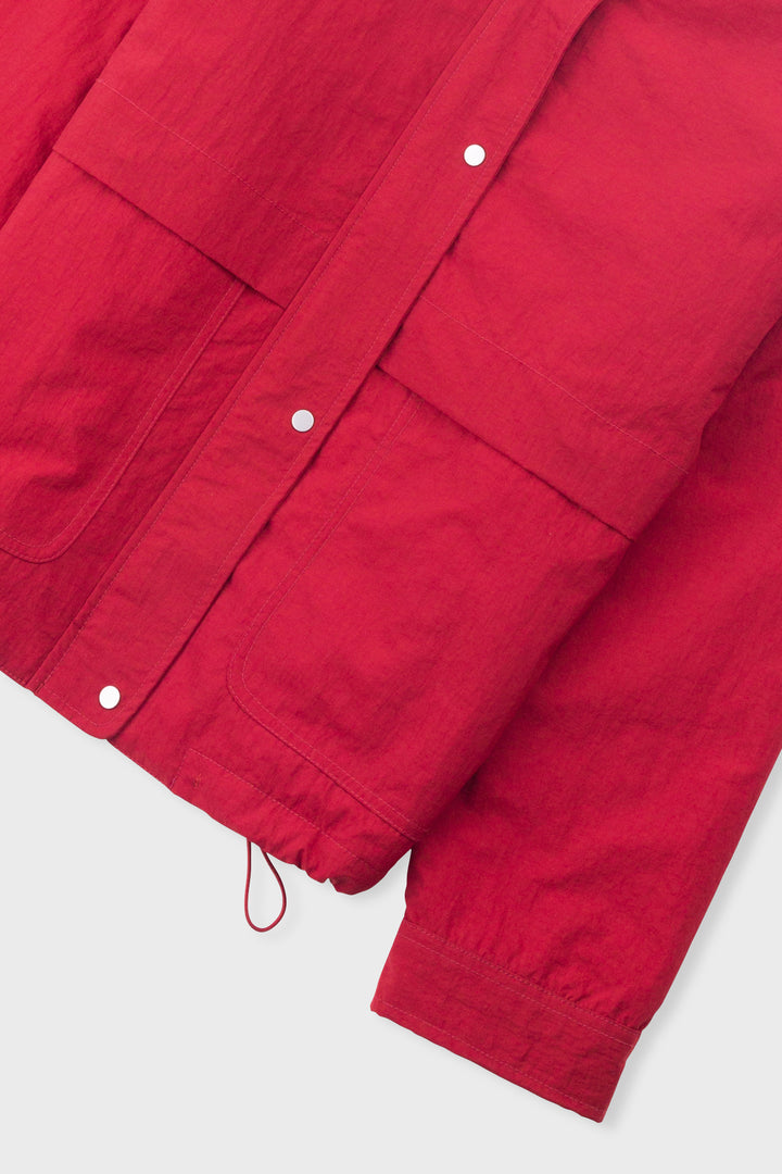Blouson Jacket - Crimson Ripstop Nylon