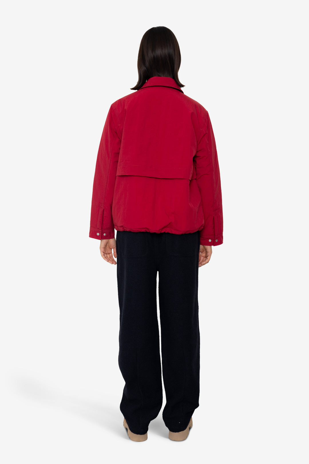 Blouson Jacket - Crimson Ripstop Nylon