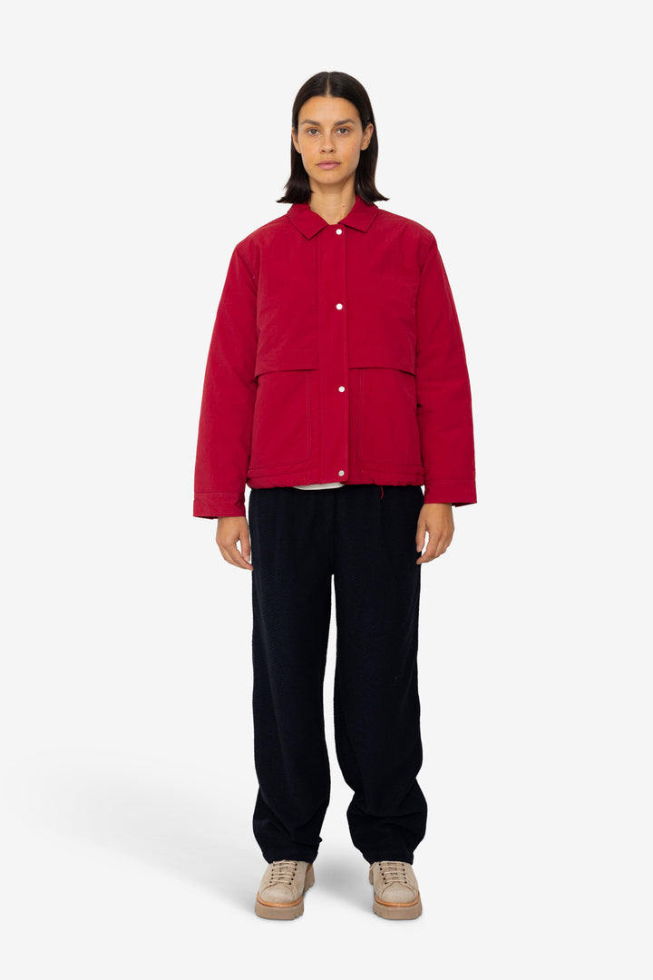 Blouson Jacket - Crimson Ripstop Nylon