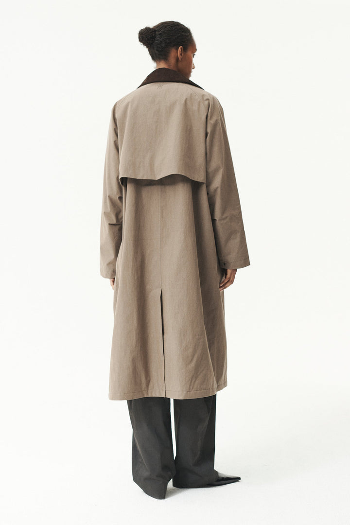 Long Coach Coat - Faded Camel