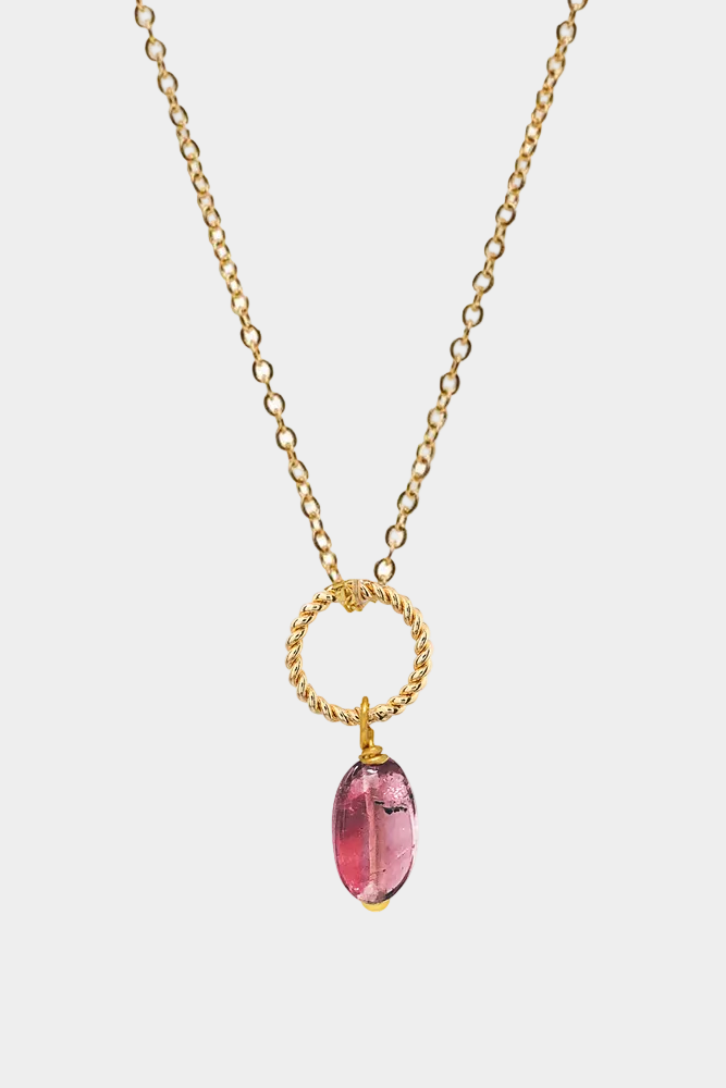 Alexis Pink Tourmaline Pendant Necklace