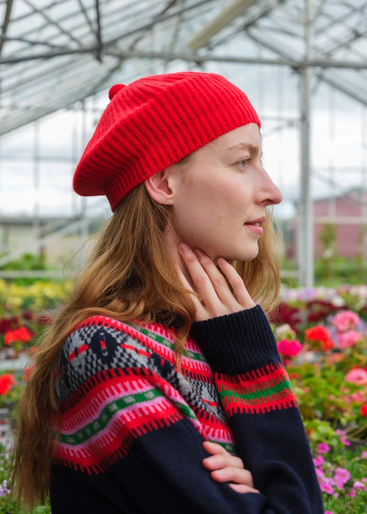 Stitch Beret - Red