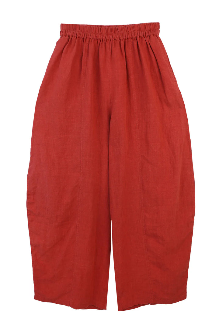 Basic Linen Trouser - Paprika