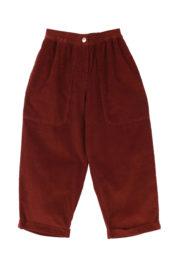 Beckett Crop Trousers - Oxblood