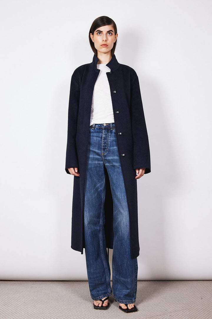 Bem Tie Waist Coat- Midnight Blue