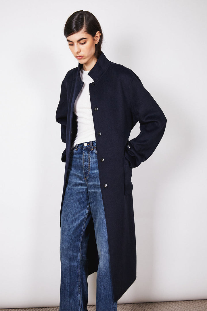 Bem Tie Waist Coat- Midnight Blue