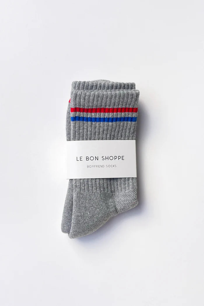 Boyfriend Socks - True Grey