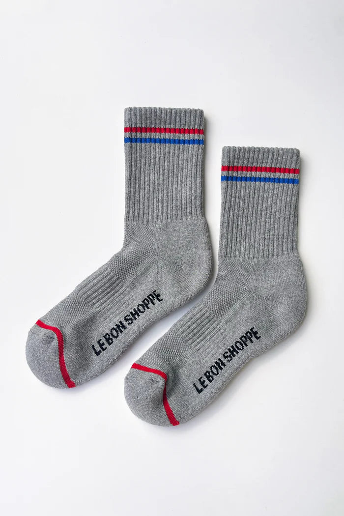 Boyfriend Socks - True Grey