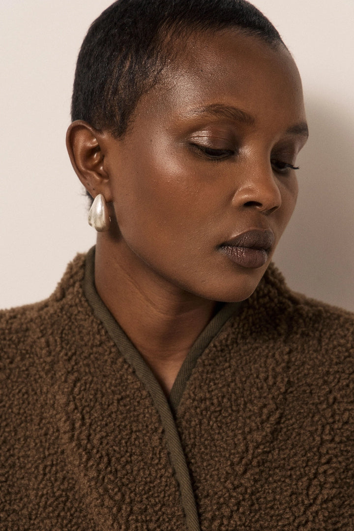 Valdi Sherpa Jacket - Brown