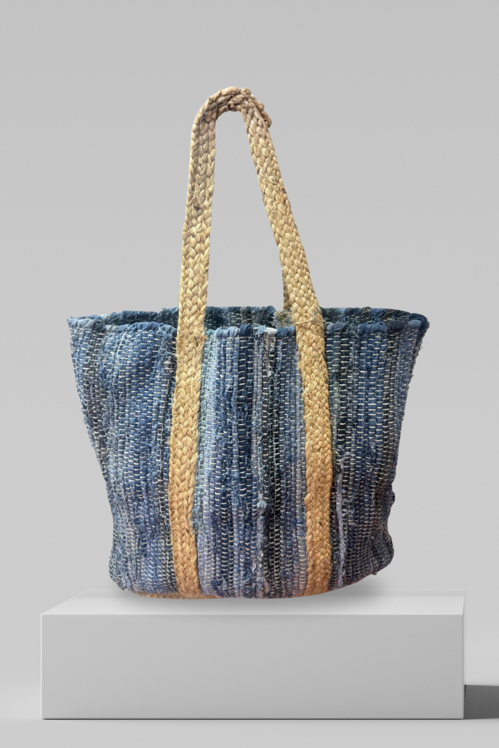 Jute Bag - Blue - Frontiers Woman
