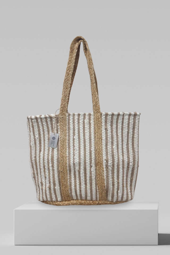 Jute Bag - White - Frontiers Woman