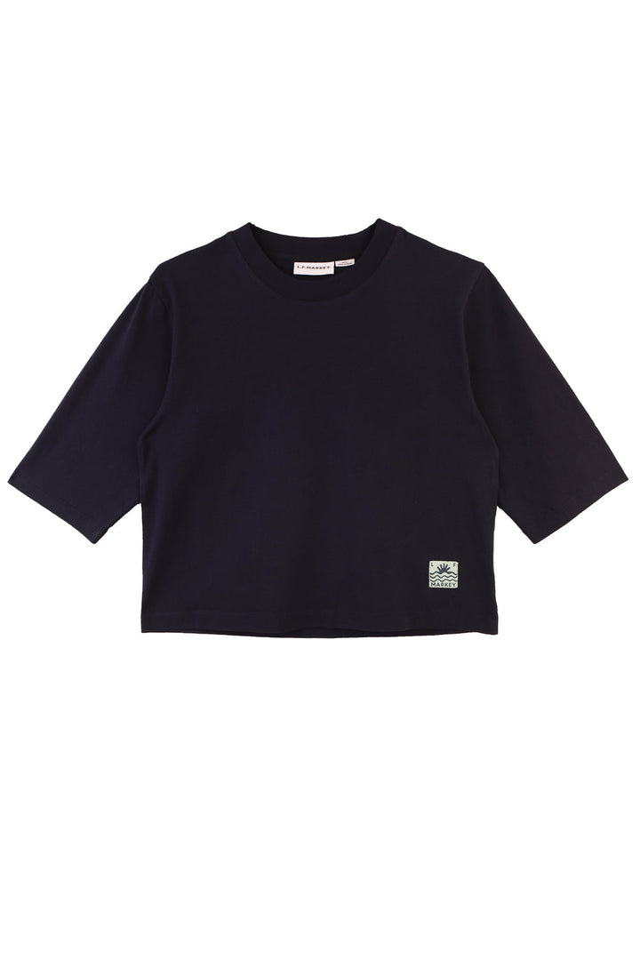 Boxy Tee - Navy