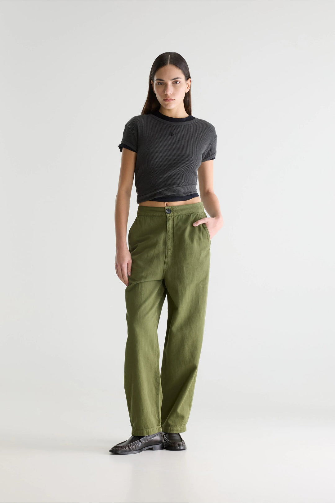 Pasop relaxed trousers - Khaki