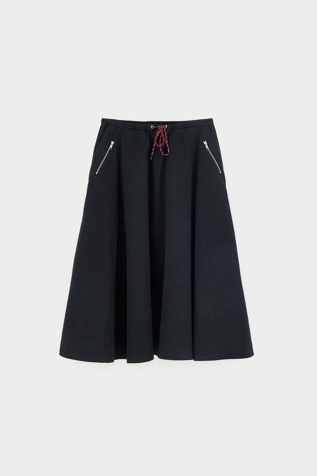 Harlin Relaxed Midi Skirt - Black