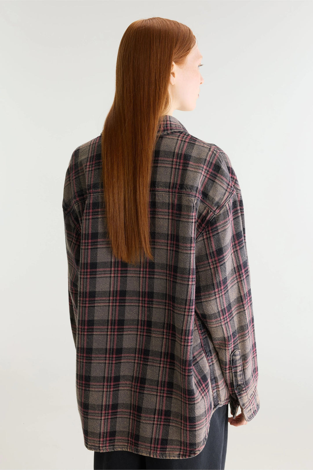 Snow relaxed checked shirt - Brown